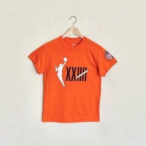 WNBA 25th Anniversary Indiana Fever Logo Orange T Shirt Adult size Small